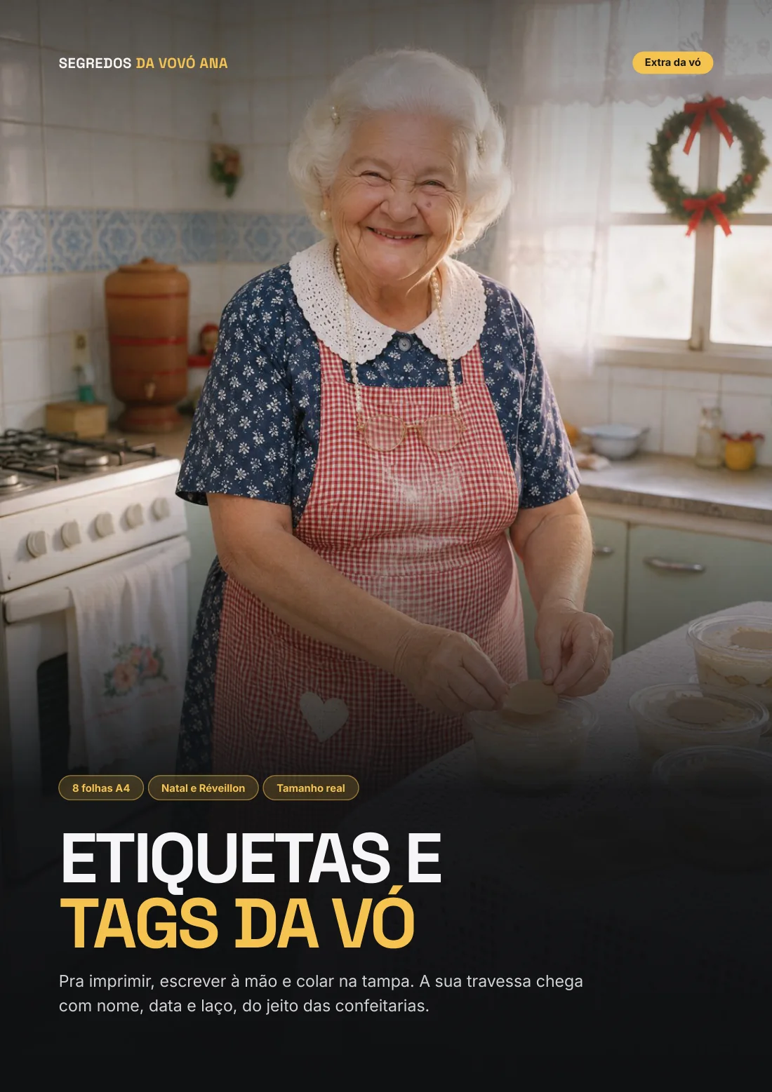 Capa das Etiquetas e Tags da Vó